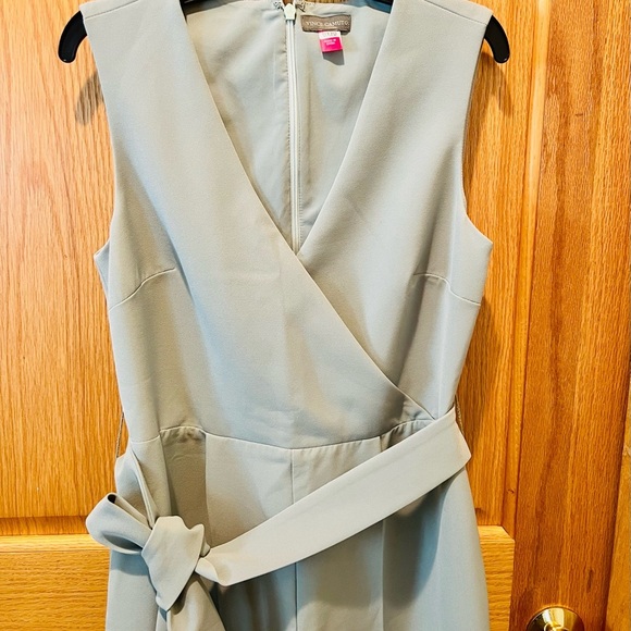 Vince Camuto Ethereal Dawn Smoked Sage Green Sleeveless Romper Jumpsuit Size 0 - Picture 4 of 15